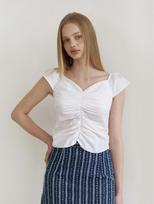 Kinder Baby Cooing Shirring Blouse - White White