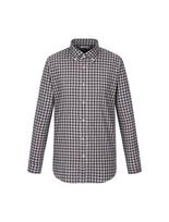 Ferraro Milano Herringbone Mid-Check Brushed Shirt Navy (Am0Dws40149) Navy.Am0Dws40149/095