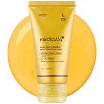 [medicube] Kojic Acid Turmeric Night Wrapping Mask | Overnight Wrapping Mask, Morning Shed, Turmeric, Niacinamide 1pcs geltona