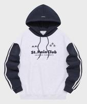 Saint Pain Sp M.M.C Star Color Block Hoodie Ash Melange Ash Melange/M