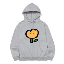 Awesome Us Yellow Tulip Flower Hoodie_3 Color Gray/M
