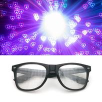 Men Prom Fashion Eyewear Accessories Night PC Glasses Heart Effect Glasses Women Sunglasses