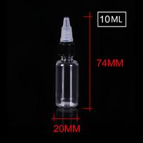 Skaidrus pigmento dozavimo buteliukas, 15/30/60/120 ml, plastikas, tuščias, idealiai tinka tatuiruočių rašalui