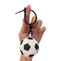Personalized Keychains Featuring Baseball, Soccer, Basketball, And Volleyball Balls; Leather Bag ; Gifts For Rugby, Soccer, And Sports Enthusiast One Size