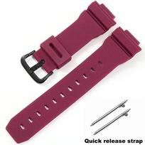 For Casio G-SHOCK GM-2100 GA-2100 GWM-5610 DW-5600 6900 Series Men Modified Silicone Rubber Resin Watch Band Bracelet 16mm 16mm raudona juoda spalva