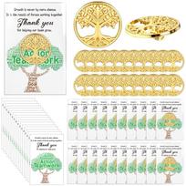 Employee Appreciation Pin Gifts Bulk Inspirational Tree Lapel Pin Team Building Recognition Badge Brooches with Thank You Bag