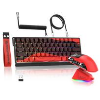 MAMBASNAKE x ATTACK SHARK eSports Set Rapid Trigger Keyboard Mouse Set 8K Gaming Keyboard Mouse Set RT Accuracy Magnetic Switch 3 Modes Wireless