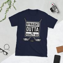 Ice Hockey Straight Outta Penalty Box Funny Unisex Boys Kids Tshirt S