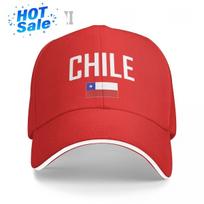 Unisex Sandwich CHILE Flag And Font Baseball Cap Men Women Hip Hop Caps Snapback Golf Hat Fishing One Size