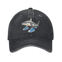 Vintage Tralalero Tralala Italian Brainrot Meme Baseball Caps for Men Women Distressed Denim Sun Cap Adjustable Caps Hat One Size