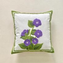 Pure Cotton Embroidery Tulip Spring Throw Pillow Covers Outdoor Cushion Cover Pillow Cases Summer Garden Decorations Home 45x45cm
