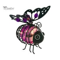 Weatherproof Garden Bee Lamps Solar Powered Hanging Lights, Metal Bouncy Spring Ornaments, Charming Glow Lights IP65 Waterproof Fairy for Outdoor juoda