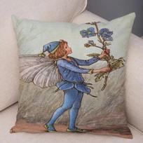 Fairy Tale World Elf throw pillow cover with short plush print for living room sofa decoration cushion cover pillow covers 35x35cm