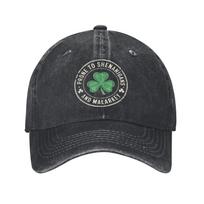 Washed Baseball Cap Funny Prone To Shenanigans and Malarkey St Patricks Day Spring Trucker Hat Unisex Tennis Skate Baseball Caps One Size