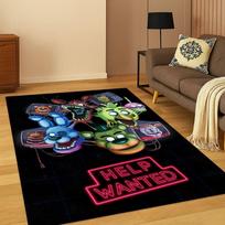 3D F-FNAF žaidimo animacinis kilimas kilimėlis miegamajam svetainei sofai prie durų namų dekoravimui, vaikų žaidimų zonos kilimėlis neslystantis Kalėdų dovana 40x60cm