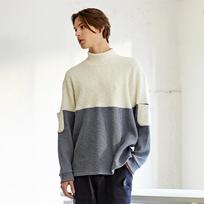 Custom Us Urban Ribbed 2-Block Oversized Pullover Cxs22Wkpoa79 Beige/Xl