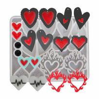 Resin Epoxy Silicone Mold Love Heart Mold Casting Molds for Jewelry Making 1