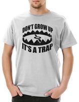Don't Grow Up It´s A Trap Herren T-Shirt Spaß Fun 80´s Erwachsen Werden 90´s M