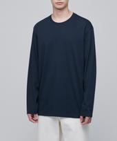 Musinsa Standard Supima Relaxed Crew Neck Long Sleeve T-Shirt [Navy] Navy/Xl
