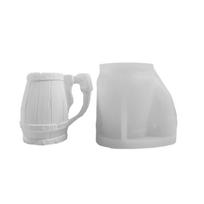 Flower Pot Silicone Mold  Cement Plaster Molds Candle Holder Resin Making Mould