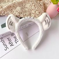 Face Make Up Girl Plush Women Hair Band Tiger Ear Headband Korean Style Head Hoop Hair Accessories balta