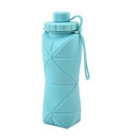 600ml Collapsible Water Bottle mėlyna