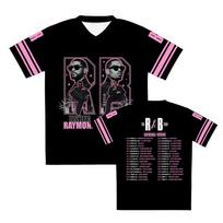 The R&B Tour Football Tee Jersey Ushere Chris Brown Design Graphic Merch T-shirt V-neck Loose Summer Unisex Tshirts Casual Tops XXS