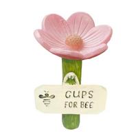 Resin Bee Butterfly Water Dispenser Colorful Bee Watering Station Garden Decoration  Outdoor rožinė