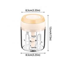 Household Vegetable Grinder Hand-Operated Garlic Grinder Mixer Garlic Chopper  Salad Making geltona