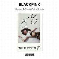 BLACKPINK Mantra T-Shirts/Gym Shorts Official Photocard JENNIE 03