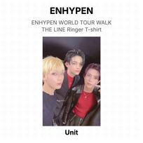 ENHYPEN WORLD TOUR WALK THE LINE Ringer T-shirt Official Photocard Unit
