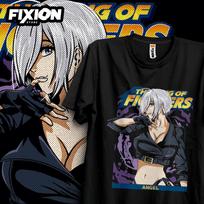 Kof King Of Fighters Angel Anime T Shirt Unisexga Gift For Anime Lover All Size Cotton S
