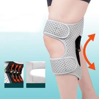 Power Knee Brace Joint Support Stabilizer Pads Ollas Protective Gear Booster with Powerful Springs One Size Fits All One Size pilka spalva