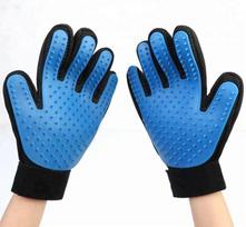 High Quality Pet Massage Gloves Hair Remover Deshedding Brush Grooming for Dog Cat dangaus mėlyna spalva