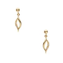 Vendome Aoyama Yellow AJVA2396 DI K10 Basic [Official] Earrings, Gold,