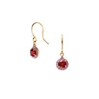 Vendome Aoyama K18YG Garnet Amethyst Earrings AGVA1586 GN [Official]