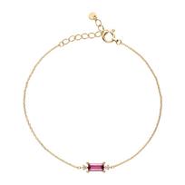 Bracelet K10 Yellow Gold AJVB4108LSGN K10 Garnet [Vendome Aoyama] [Official]