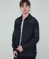 Wednesday Oasis Washed Tab Denim Shirt_Black(Wc25-Sh01) Black/Free