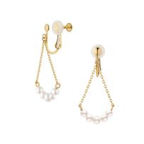 Vendome Aoyama Earrings K10 Yellow Gold Freshwater Pearl AJVE2142 PF [Official] auksas
