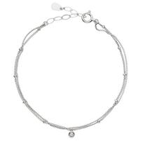 Platinum Diamond Double Strand Bracelet APVB3078LSDI [Vendome Aoyama] [Official]