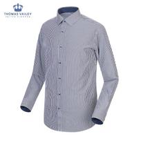 Thomas Bailey Striped Slim Fit Shirt Navy Su370 Navy/95