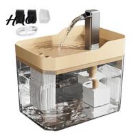 Replaceable Filter Pet Fountain 1.5L Transparent Water Automatic Cat Drinking Dispenser with 3 Safe Sponge Electric Drink Bowl for Indoor Cats C