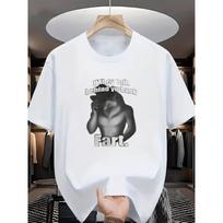 Fun Men's Short-Sleeve Printed T-Shirt, Vintage Style Essential Summer Black Series Y2K Anime Horror Humor Band Theme S balta