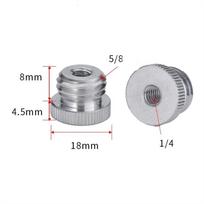 Male 1/4-Inch Female Screw Adapter 1/4 Turn 5/8 Screw Conversion Screw Tripod Screw Camera Screw 1/4 f to 5/8 m