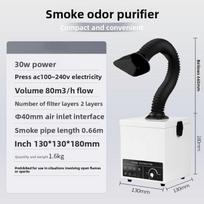 Soldering Fume Extractor Smoke Absorber Adjustable Arm Filter Purifier for Electronics Repair Workstation Lead-Free Solder Smoke