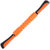 Massage Roller Stick Grid Type Myofascial Release Foam Roller Self-Massage oranžinė
