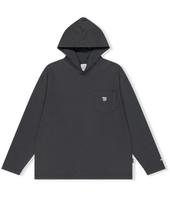 Yes Ic Y.E.S Washed Single Hoodie Charcoal L