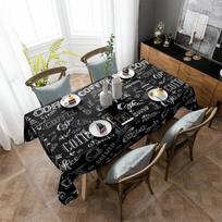 Kavos pupelių pieno staltiesė Šventinis dekoras Vandeniui atsparios stačiakampės staltiesės Vestuvių dekoras Stalo užtiesalas 4pcs 33x48 Table mat