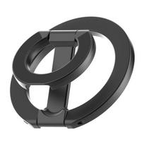Magnetinis telefono laikiklis, skirtas MagSafe magnetiniam pirštų žiediniam stovui, tvirta magnetinė rankena juoda