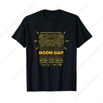 Old School Boom Bap Rap T-Shirt Men Women Cotton Tshirt Fashion T-shirt Streetwear S juoda